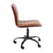 Flash Furniture Low Back Designer Armless Brown Swivel Task Chair DS-512B-BR-BK-GG - alternate 9